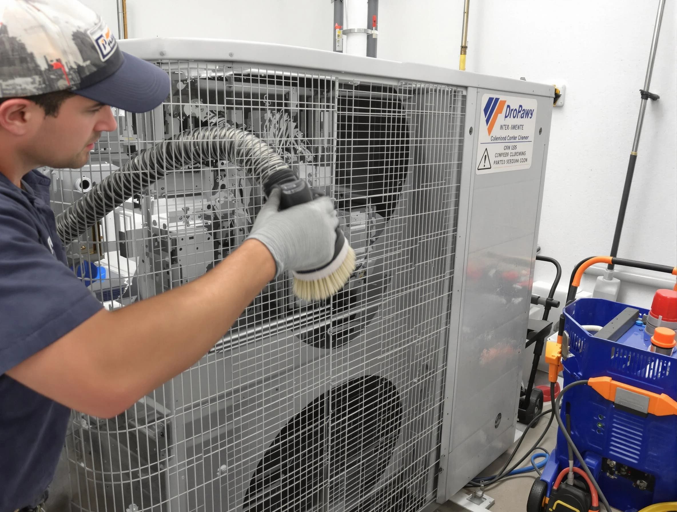 Munhall Air Duct Cleaning specialist performing precision AC coil cleaning for improved system performance in Munhall