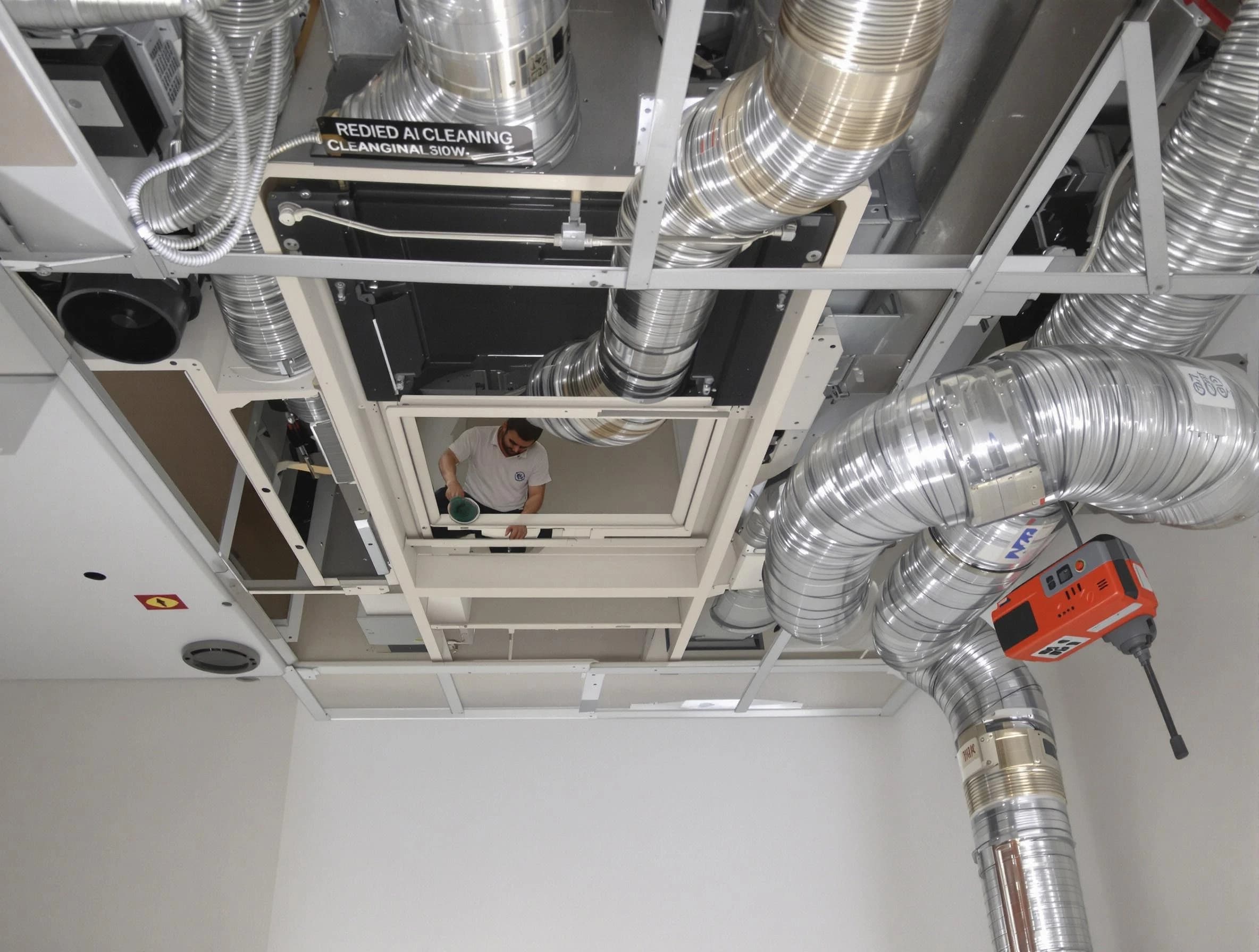 Munhall Air Duct Cleaning technician performing detailed central duct system cleaning in Munhall