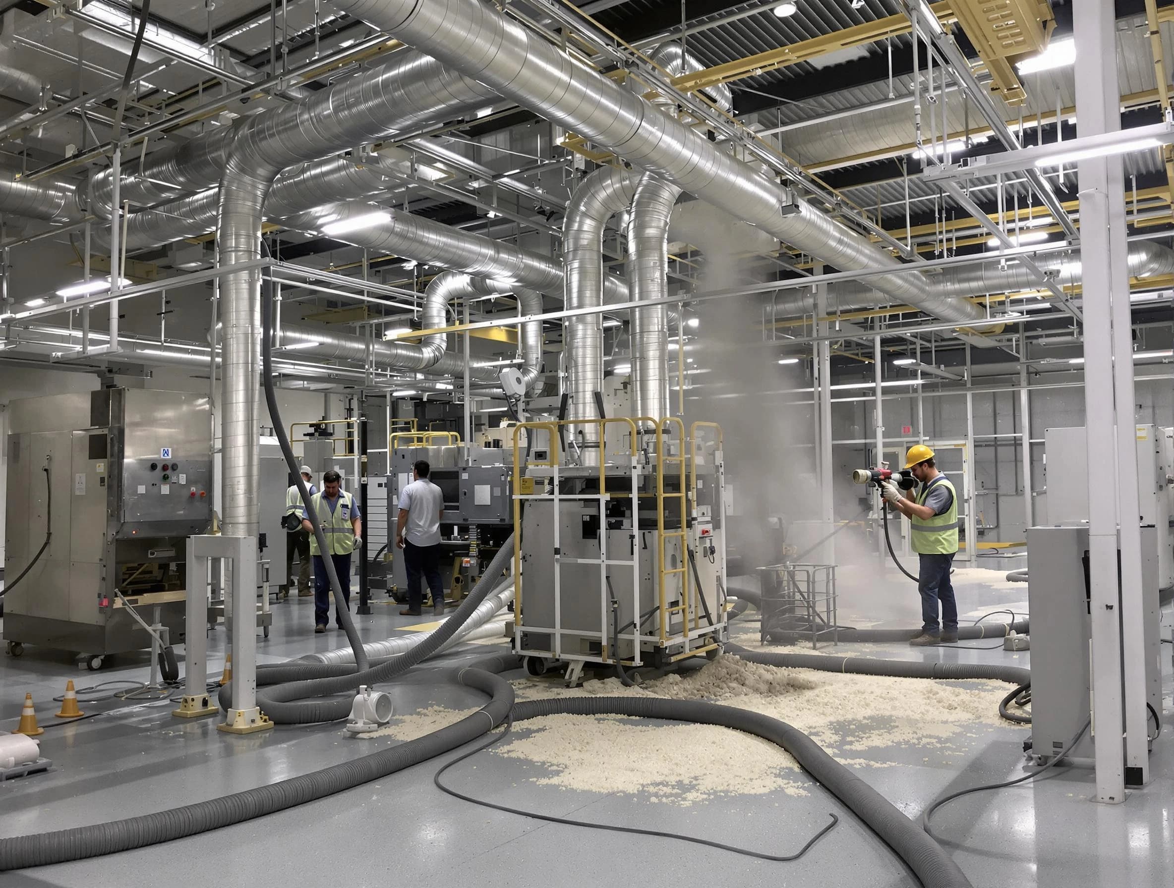 Heavy-duty industrial duct cleaning by Munhall Air Duct Cleaning in Munhall