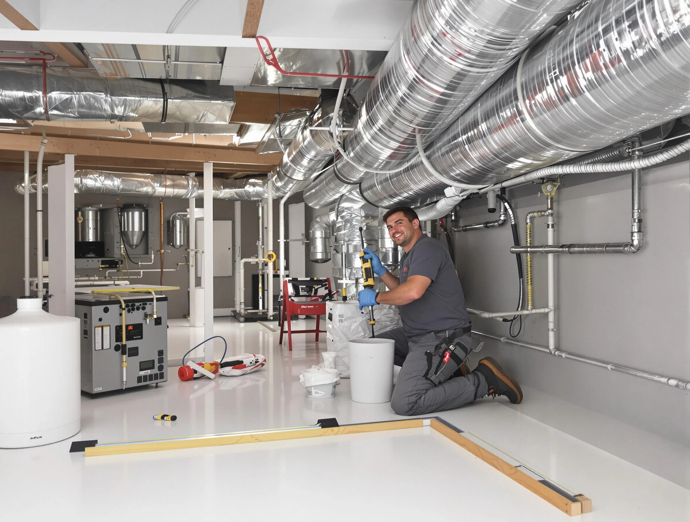 Professional duct sealing service by Munhall Air Duct Cleaning in Munhall