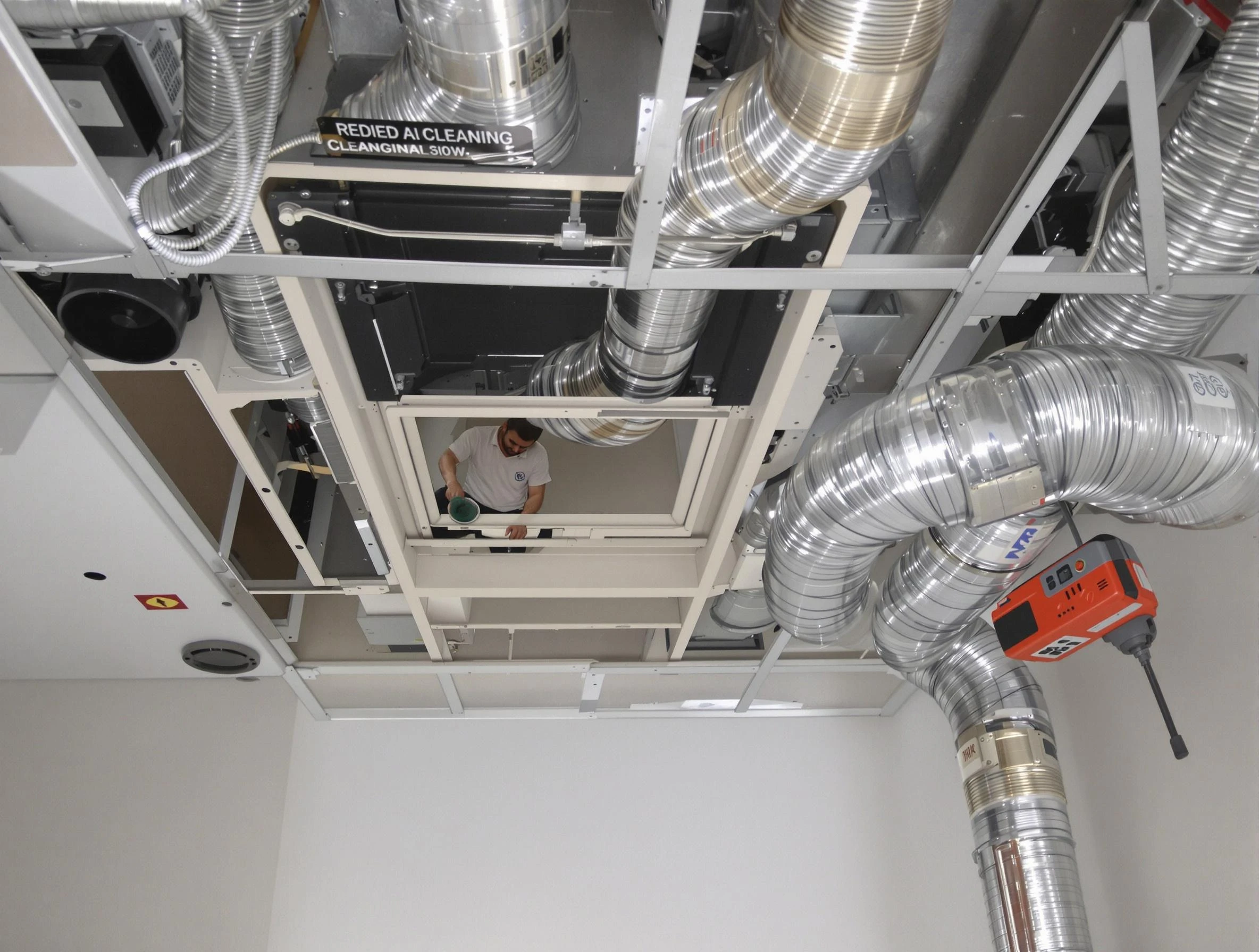 Munhall Air Duct Cleaning technician performing detailed central duct system cleaning in Munhall