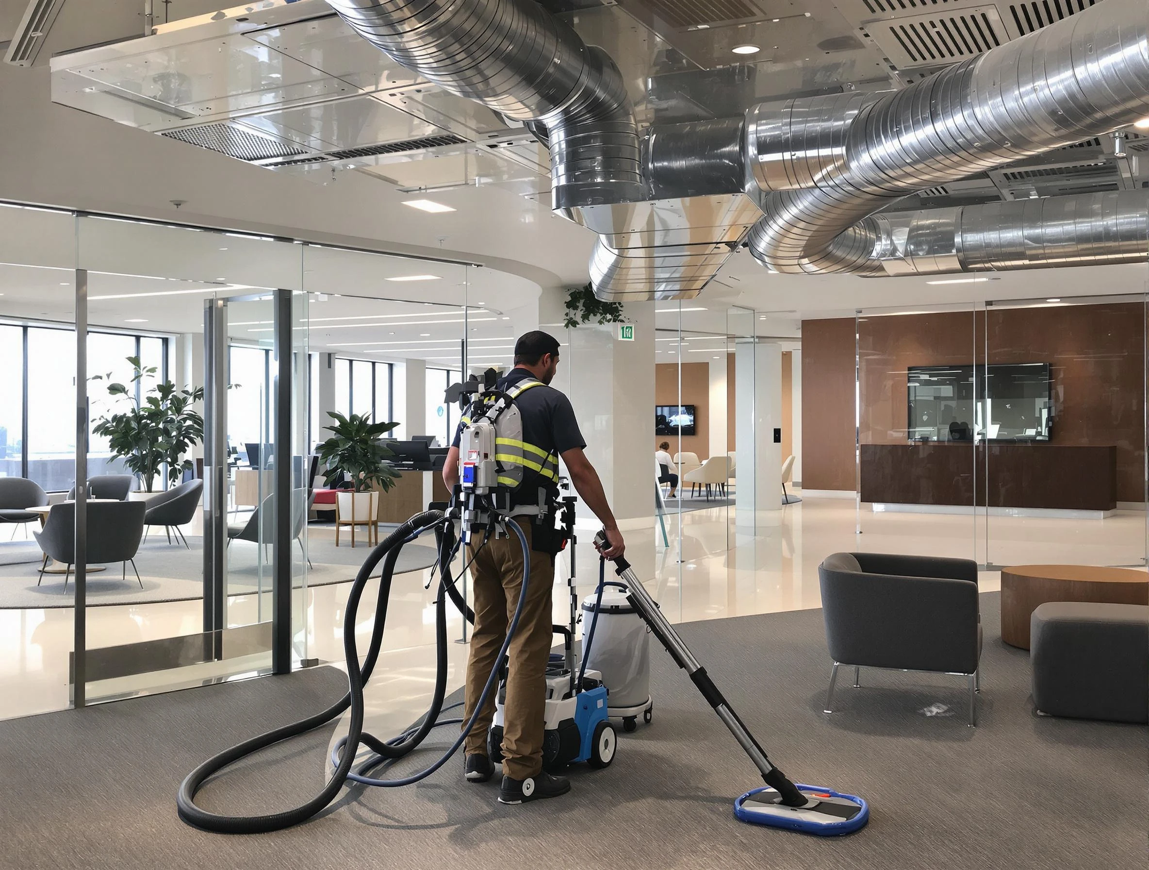 Commercial duct cleaning service by Munhall Air Duct Cleaning in Munhall