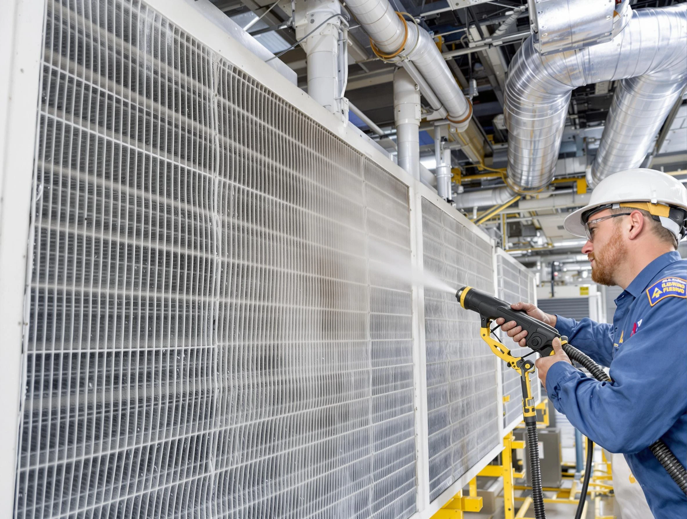 Professional commercial coil cleaning by Munhall Air Duct Cleaning in Munhall