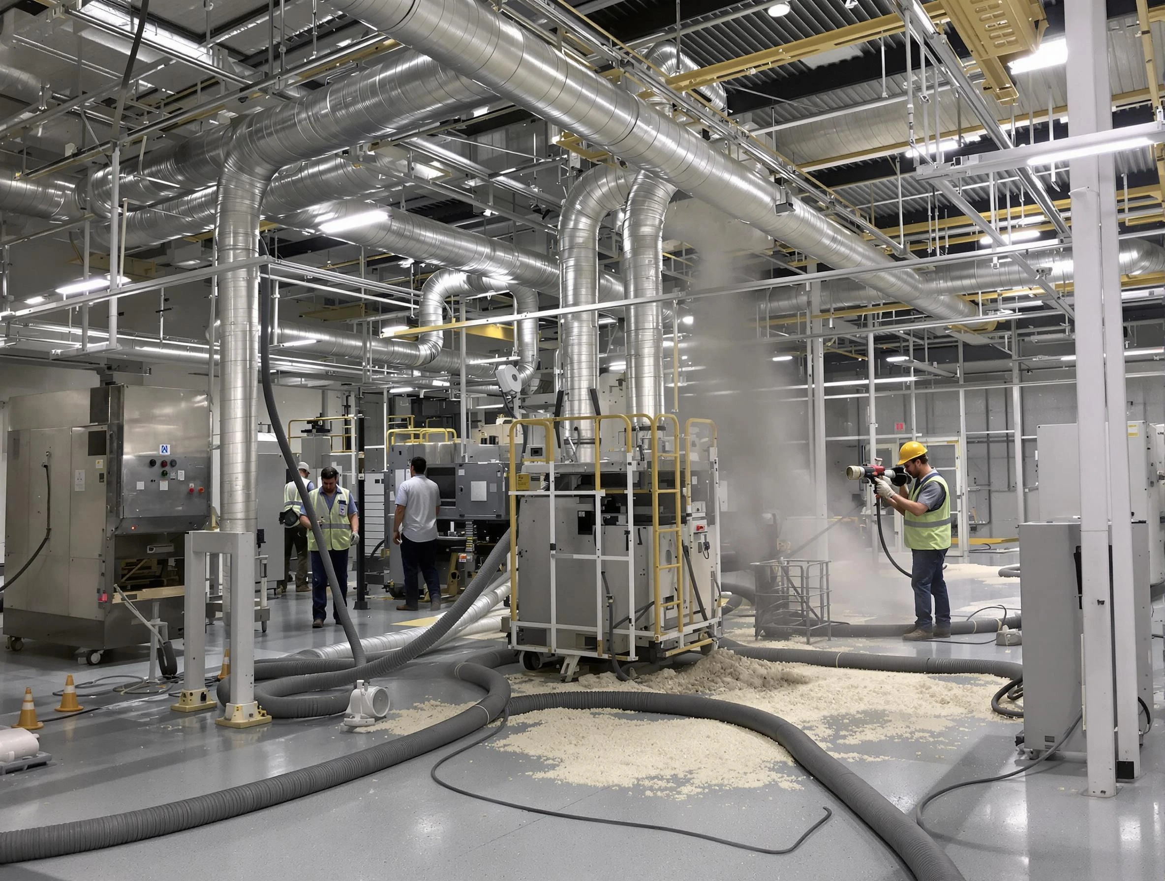 Heavy-duty industrial duct cleaning by Munhall Air Duct Cleaning in Munhall