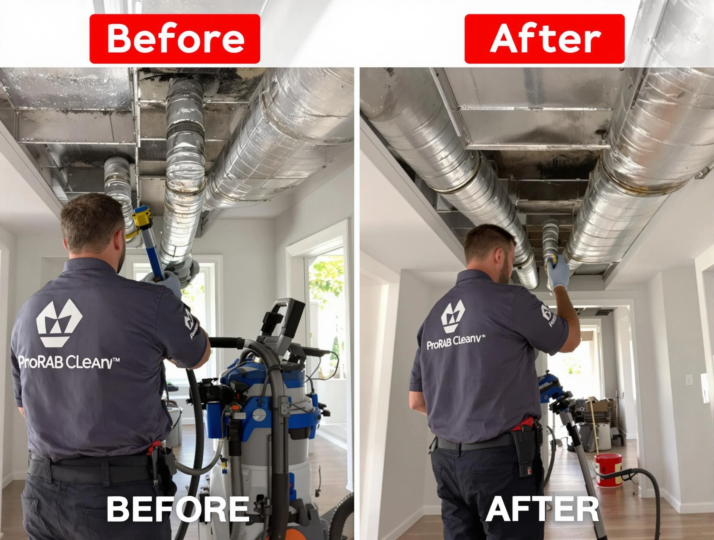 Munhall Air Duct Cleaning expert performing thorough residential duct cleaning in a Munhall home